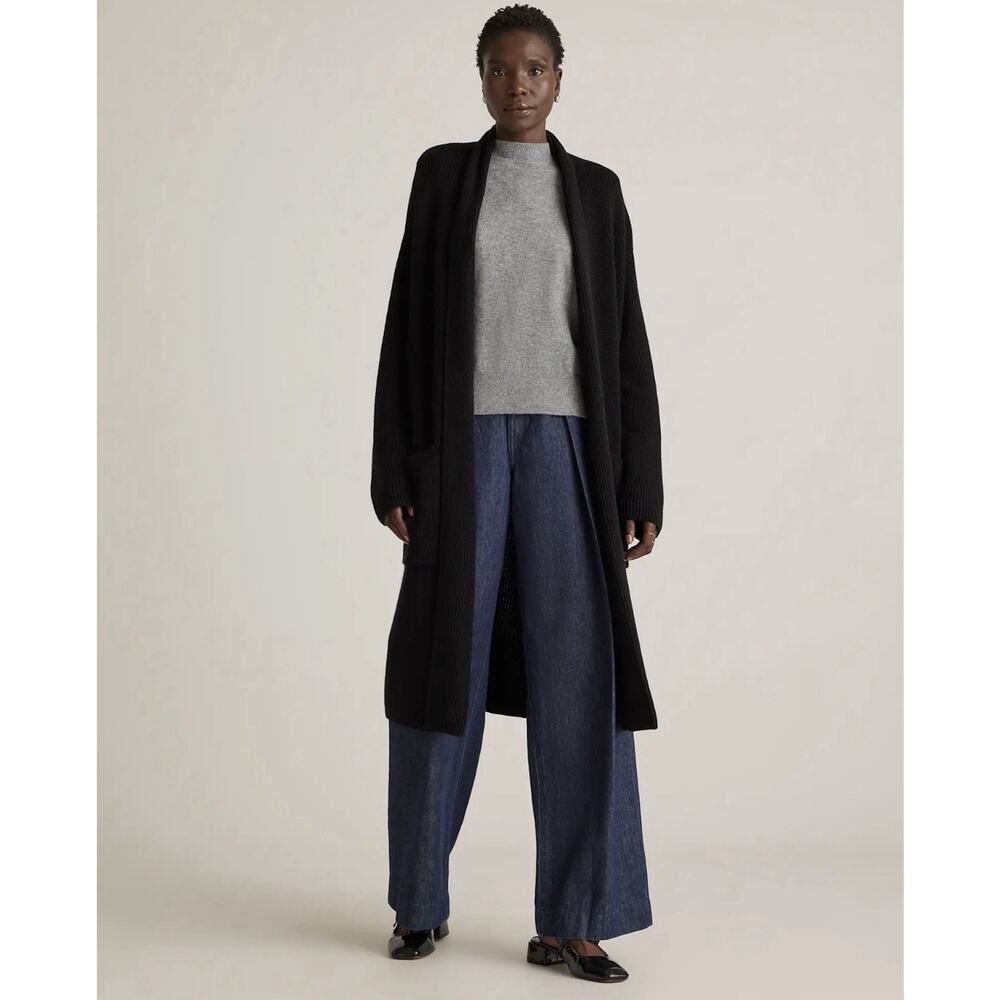 NWT Quince Women's Australian Merino Wool Duster Cardigan Size XL